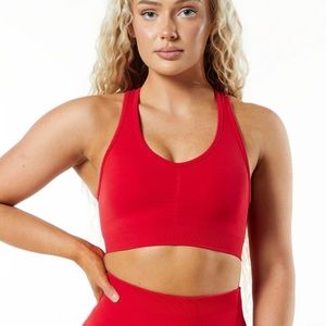 Alphalete Amplify bra formula red